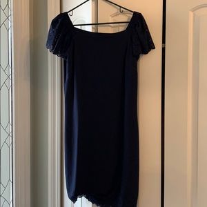 Navy blue cutout dress